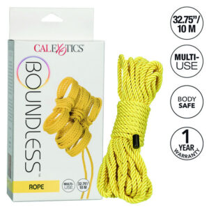 Boundless Rope 10M - gult BDSM-rep för bondage och bindningar