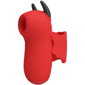 Kompakt fingertoppsvibrator Magic Devil Stimulator med tappfunktion