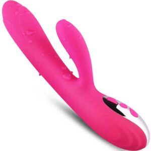 Flexibel stimulator med värmande funktion i intensiv fuchsiatoning