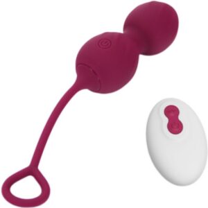 ARMONY Blossoms fjärrstyrd vaginal dumbbell i mörkrött med vibration