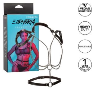 Euphoria Multichain Haltersele med kedjedetaljer och justerbar design