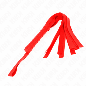 Red Wide Tail Whip piska 48,5 cm med breda svansar
