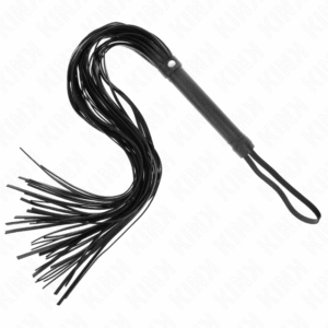 Piska KINK 70 cm i mjukt svart PVC med ergonomiskt handtag