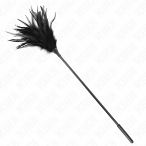Mjuka svarta fjädrar Kink Black Tickle Feathers 45 cm för sensoriska lekar
