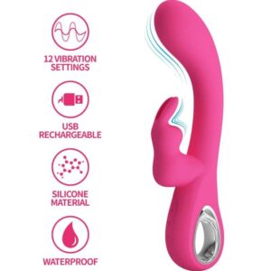NOVAK Rabbit Vibrator med dubbelstimulans för G-punkt och klitoris