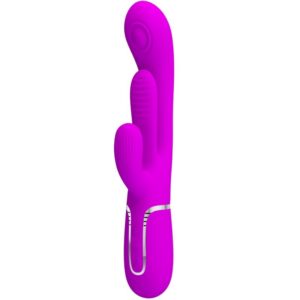 Shania Triple Rabbit vibrator i rosa med trippel stimulans och 7+7 inställningar