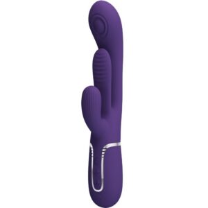 Lila SHANIA Triple Rabbit vibrator med silkeslen finish och trippel stimulans