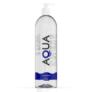 Aqua Quality vattenbaserat glidmedel i förpackning, hudvänlig formula