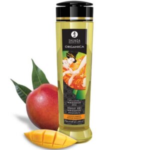 Flaska Shunga Organic Massage Oil naturlig massageolja