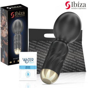 Kompakt Ibiza Pocket Wand vibrator, designad för portabel användning