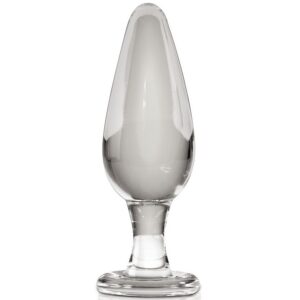 Analplugg Icicles No. 26 av handblåst glas med elegant design