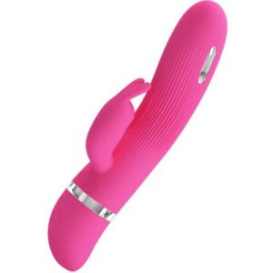 Rabbitvibrator Pretty Love Flirtation Rabbit med böjd form för G-punkt- och klitoris-stimulering