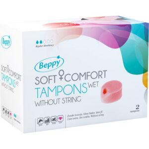 Beppy Soft Comfort Wet fuktiga menstruationstamponger 2 st i förpackning