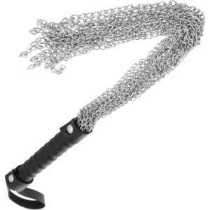 DARKNESS Chain Flogger Metal – elegant kedjepiska av svart metall