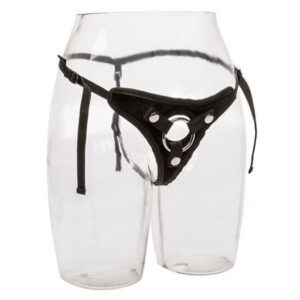 Velvet strap-on sele CALEX The Princess i thong-design, One Size