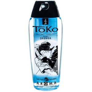 Flaska med smakfull glidmedel Toko Aroma Exotic Fruits 165 ml