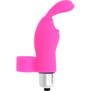 Oh Mama Rabbit Fingervibrator med vibrerande kulor för diskret användning