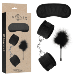 Bondage-set Intense Erotic Playset med tre sensuella tillbehör för par