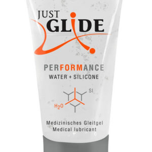 Just Glide Performance hybridglidmedel i flaska för sex och massage