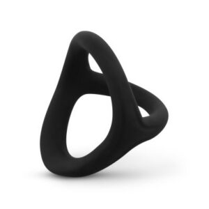 Flexibel silikon penisring och pung designad för hårdare erektion