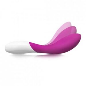 Mona Wave Deep Rose vibrator med vågformad spets i mörkröd färg