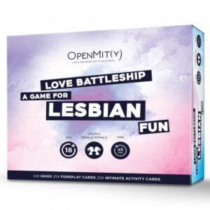 Love Battleship intimitetsspel för lesbiska par med akvarellillustrationer