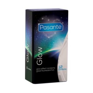 Pasante Glow lysande kondomer 12-pack i högkvalitativ latex