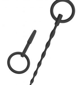 Penisplug set i silikon med två flexibla pluggar för intensiv stimulans