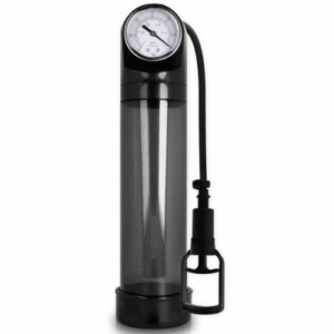 Penispump med inbyggd tryckmätare för vakuumstimulering, 20 cm
