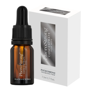 Flaska med PheroStrong Feromonkoncentrat för män, parfymfritt serum