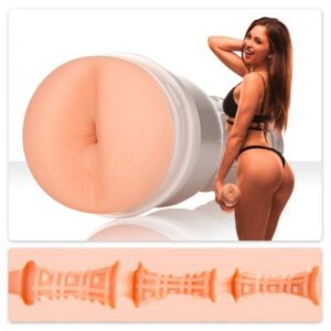 Riley Reid anal fleshlight i SuperSkin med tight och ribbad insida