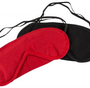 2-pack mjuka ögonmasker med elastiska band för sömn och intimitet