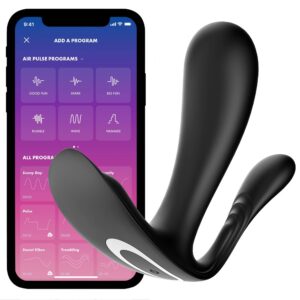 Top Secret + vibrator, app-styrd för diskret användning