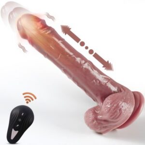 Hismith Thrusting Dildo vibrerande stötdildo i silikon
