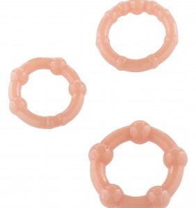 Stay Hard 3-Pack penisringar av silikon med flexibel passform