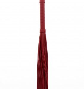 Bondage-piska TabooM Flogger med mjuka remmar, O-ring och ergonomiskt handtag