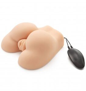 Masturbator Fat Ass Fucker med två öppningar i hudliknande material