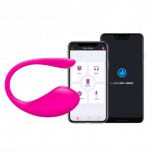 Diskret vibrator Lush 3 med böjd svans som fungerar som Bluetooth-antenn