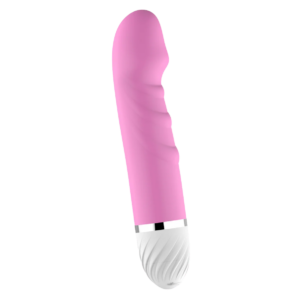 Smidig silikon vibrator 17 cm med vridbart intensitetsreglage