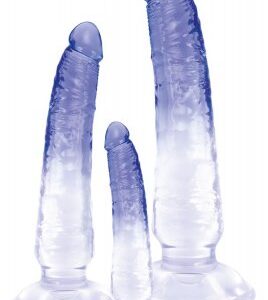 Crystal Clear analt träningsset med tre dildos av olika storlekar